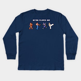 Retro Player One Kids Long Sleeve T-Shirt